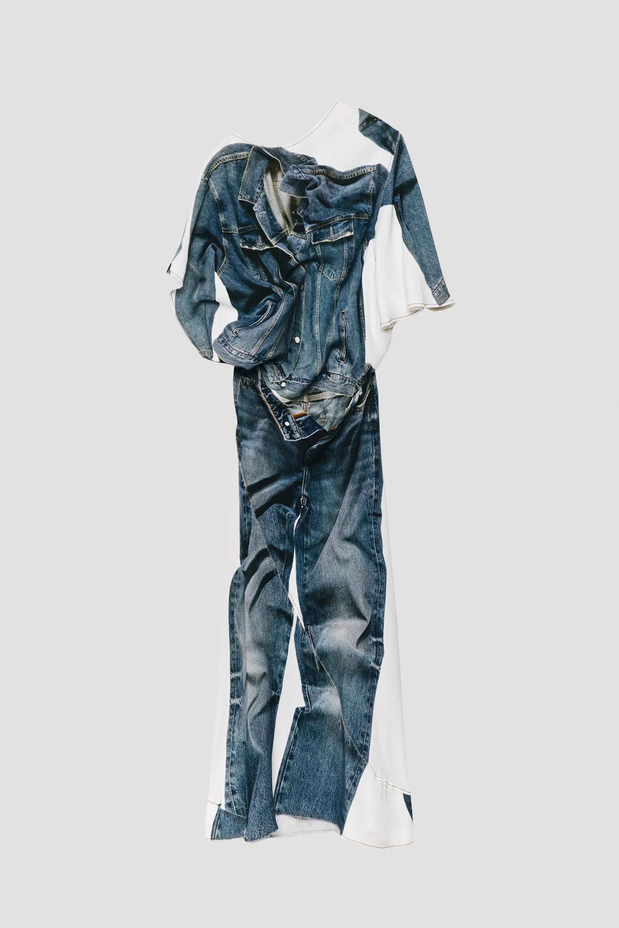 LIMITED EDITION DENIM PRINT DRESS